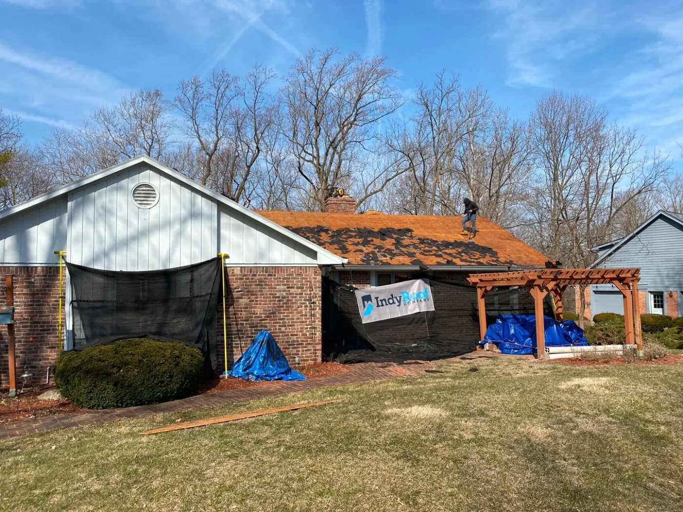 Commercial roof inspection documented in Laurel Lakes